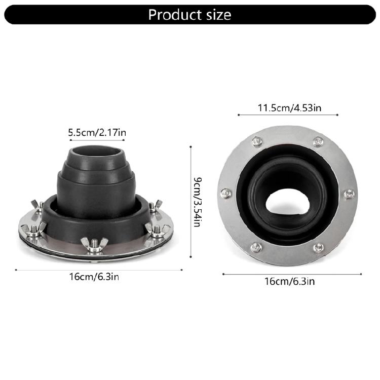 Botte de cheminée de tente résistante à la chaleur pour trou de cuisinière, Flash de toit pour tuyau de poêle, pour garages et abris