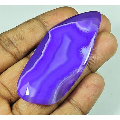 110 karatów. Barwiony Agat Onyksowy Fantazyjny Kształt Kaboszon Luźny Kamień Szlachetny 30X68MM SK-4319