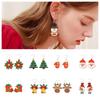 1Pair Christmas Tree Christmas Earring Handmade Sew Xmas  Eardrop Santa Claus  Earrings  Women