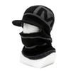 Winter Warm Knitted Hat Balaclava Pullover Hat and Scarf Set Windproof Ear Protection Hats Women Fashion Beanies