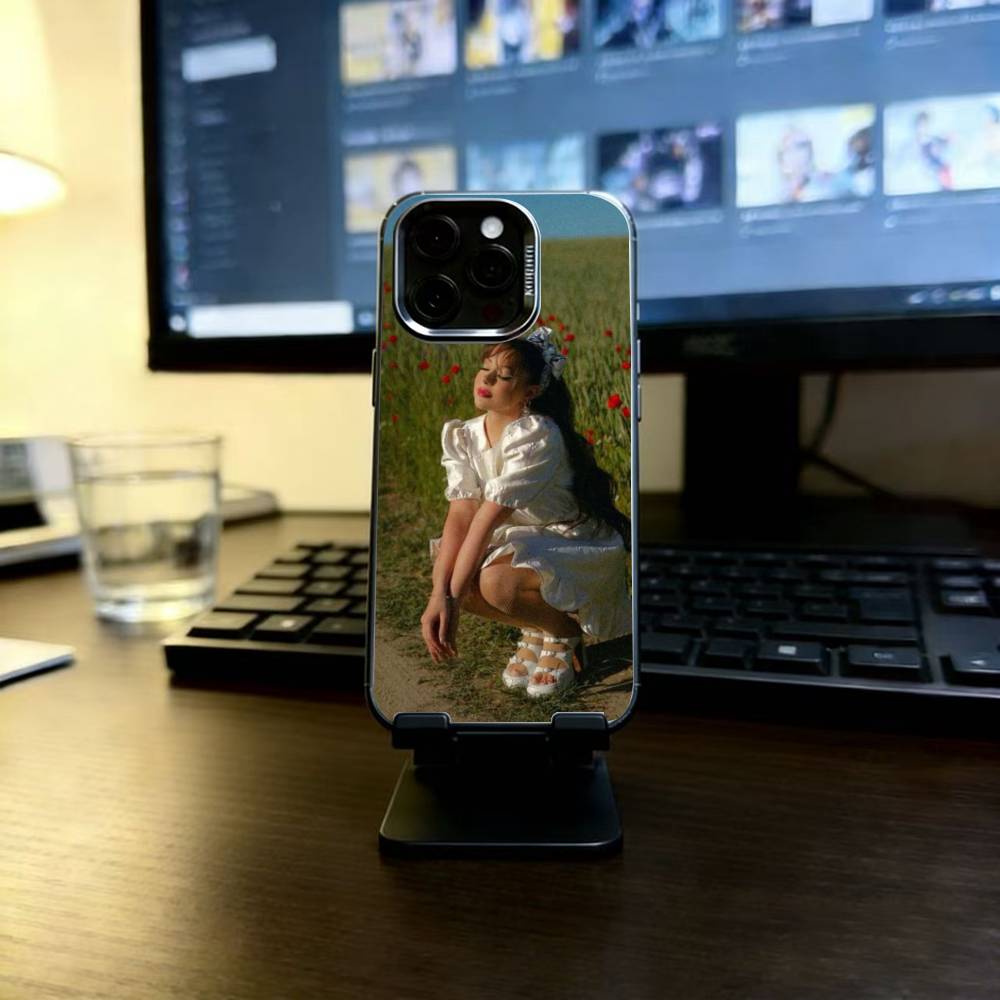 A-Ayliva Singer Phone Case For iPhone 17,16,15,14,13,12,11 Plus,Pro Max,XS,Colored Silver Plated Inside Cover