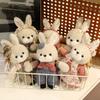 Cute Cute Long-Eared Rabbit Pendant Plush Toy Doll Bunny Doll Girl Bag Keychain Pendant