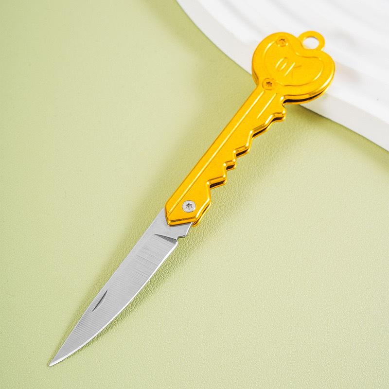 Folding Key Opener, Box Cutter, Beautiful Box Cutter, Metal Trumpet, Mini Stainless Steel Multi-functional Portable