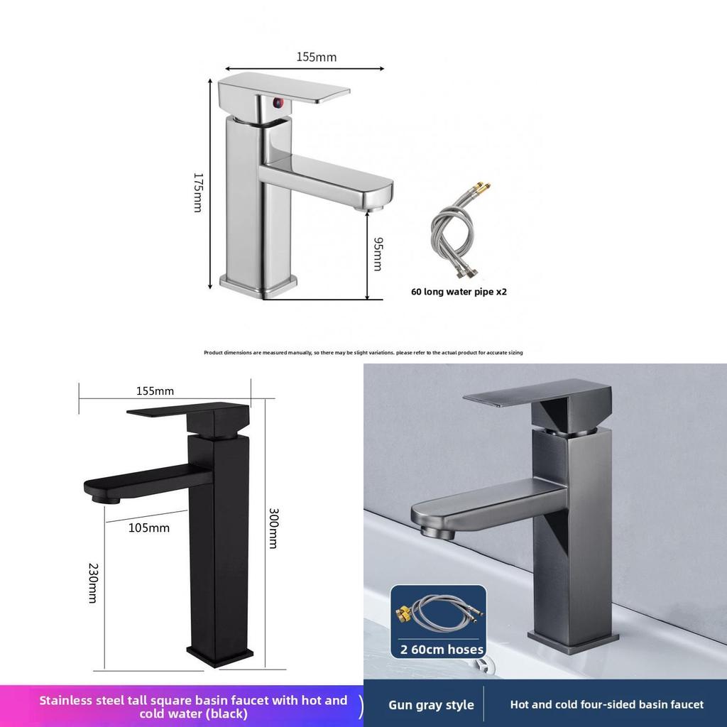 Stainless Steel Bathroom Sink Faucet For Home Use