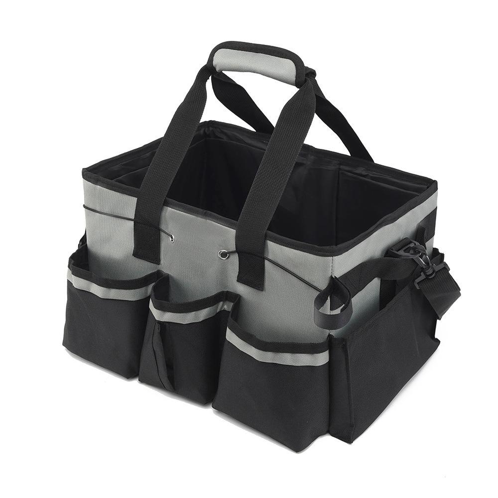 Large‑Capacity Oxford Cloth Tool Storage Bag Multifunctional Portable Cleaning Handbag Work Accessories
