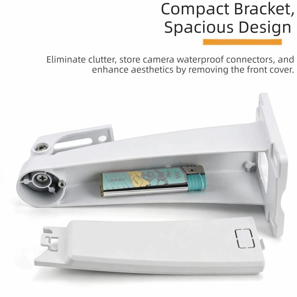 Rust Resistant Surveillance Camera Holder Sturdy Pole Mount Flexible Mounting Wall Mount Home
