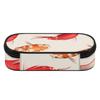 Pencil Pouch Secure Zipper Spacious Storage 300D Polyester with Pen Slot Board Mesh Pocket and Large Storage Section for Students