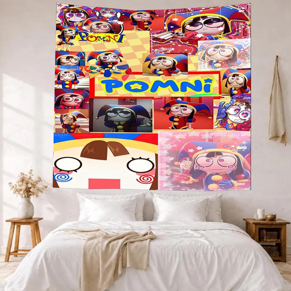 Pomni Wall Decor Tapestry Art For Pet Memorial Birthdaywedding Party Backdrop Family Gift