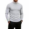 Men's Cable Knit Turtleneck Sweater Long Sleeve Warm Pullover for Fall Winter