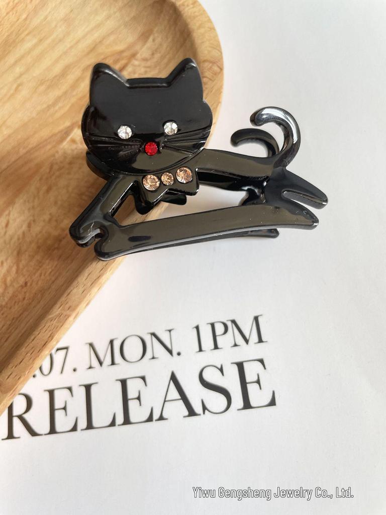 Französische Verspielte Mädchenhafte Katzenhai Haarspange - Vielseitiges, Bequemes, Altersreduzierendes Accessoire für Frauen