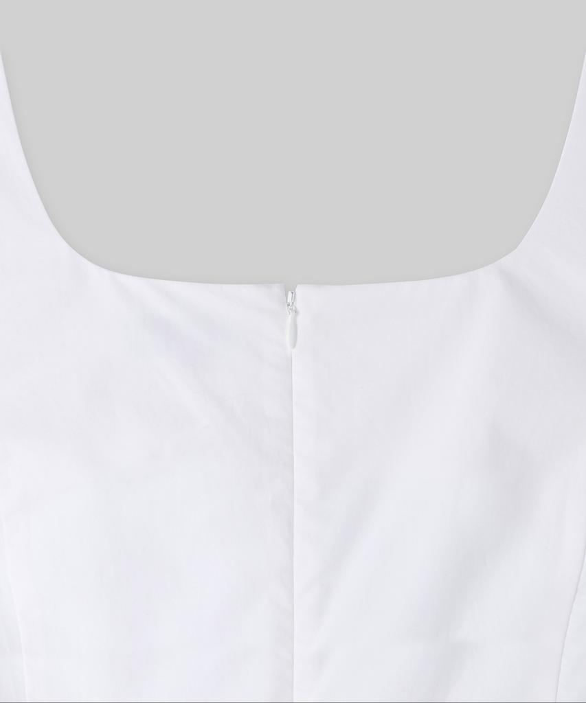 Musinsa Standard Woman Women'S Poplin Sleeveless Long Dress [White]