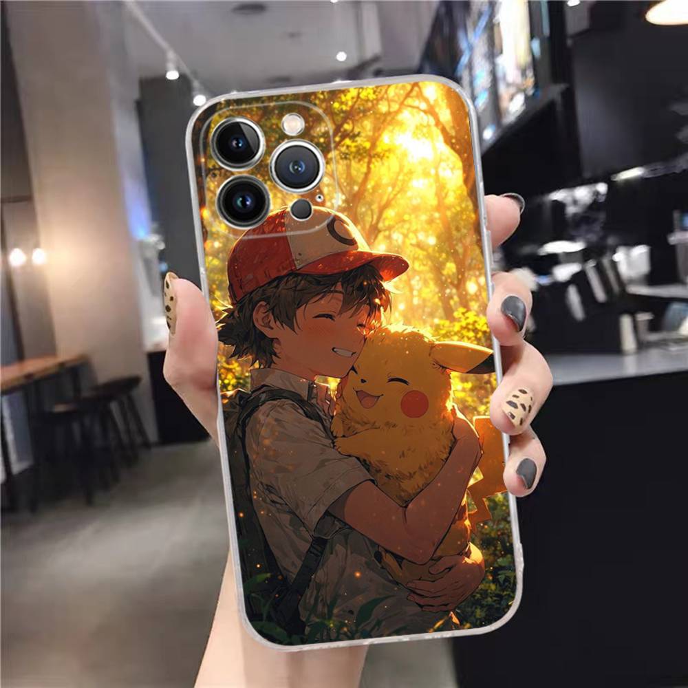 1pc Popular Cartoon Anime P-PokemonS Phone Case For IPhone 17 16 15 14 11 12 13 Mini Pro XS Max Plus Funda Shell