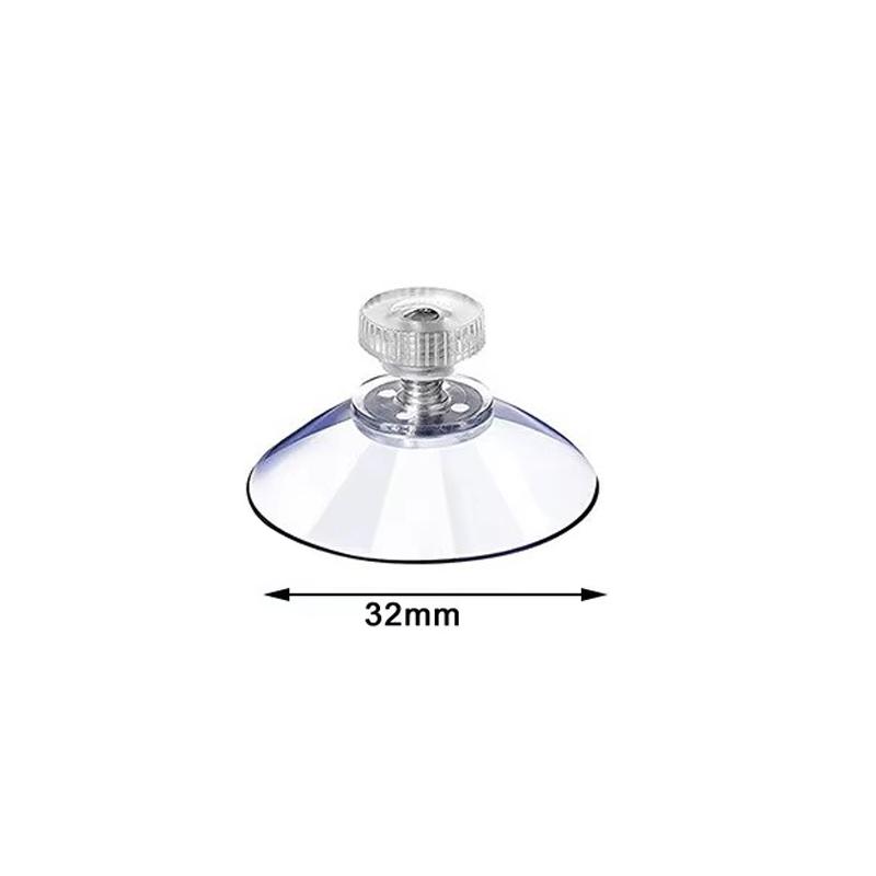 

Clear Suction Cups PVC Vacuum Suction Cup Holder 32/41/53mm Plastic Suction Cup with Screws for Bathroom Kitchens Offices Window 5pcs