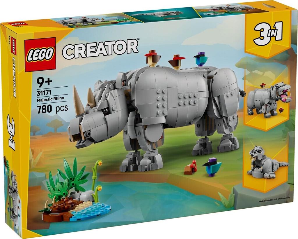 LEGO конструктор Creator 3-в-1 – рация Majestic Rhino (31171)