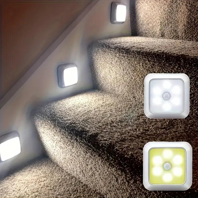 6LED Cabinet Light Motion Sensor Night Light Wall Lamp Closet Cabinet Stair Wireless for Bedroom Corridor Staircase Indoor Decor