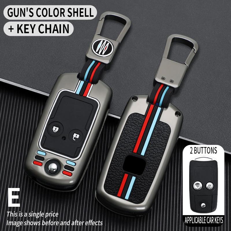 

Interior Mouldings Car Flip Key Case Cover Shell For Honda Civic Fit Accord CRV HRV Jazz Odyssey For Acura TL TSX ZDX RSX CRZ 2 серый