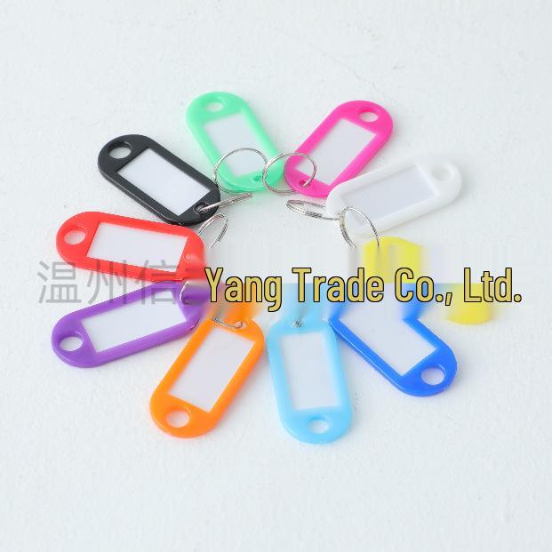 Colorful Detachable Plastic Key Tag Keyring for Office & Home Management