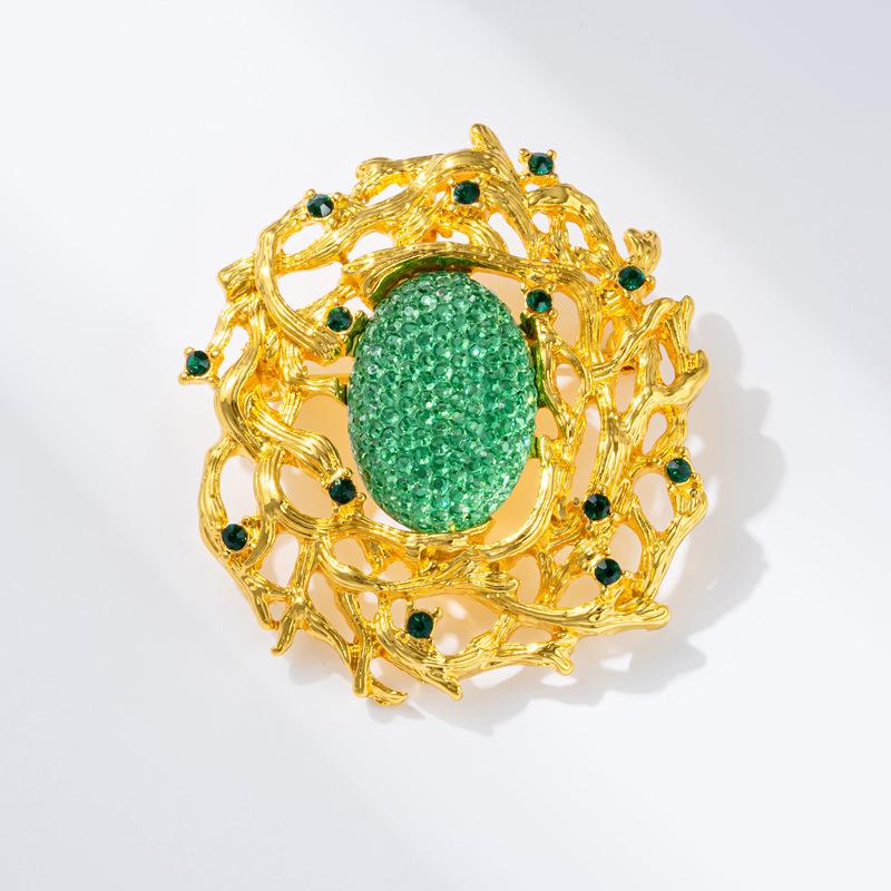 Bo Xin Yun Original Design Round Brooch - High-End Jewelry Gift