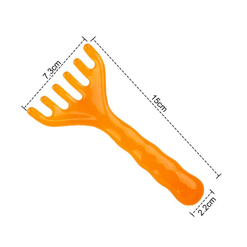 Kopfmassagegerät Harz Hirschgeweih Kopfhautmassage Gua Sha Kopf Entspannung Stressabbau Schlaf verbessern Kopfhautschaber Massagegerät