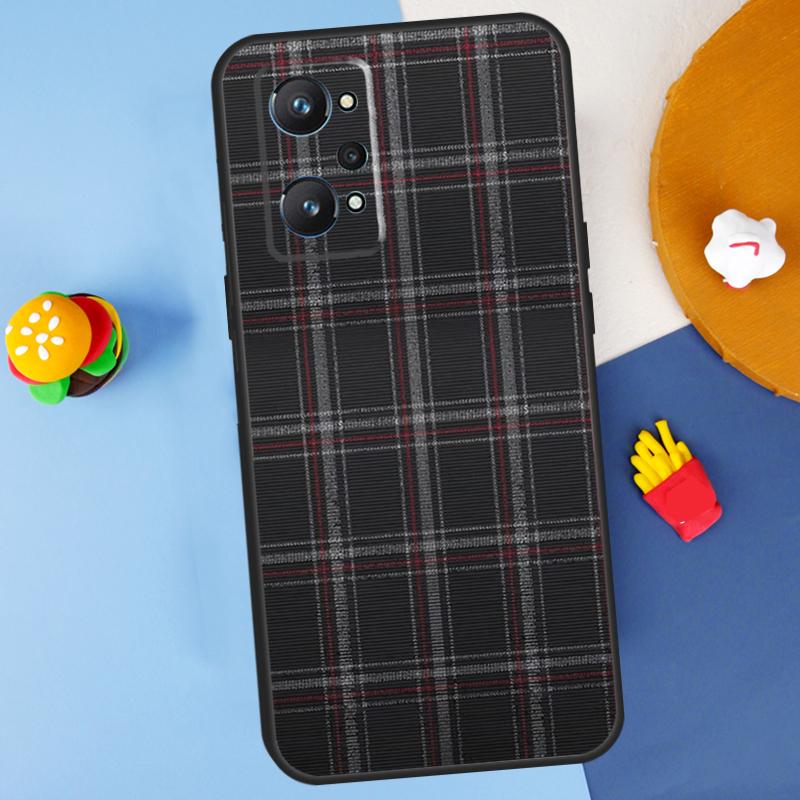 Buffalo Plaid Pattern For Realme GT 6 6T 5 GT7 Pro C61 C75 C55 C51 C21Y C25S C67 C53 13 12 10 11 14 Pro Plus Case