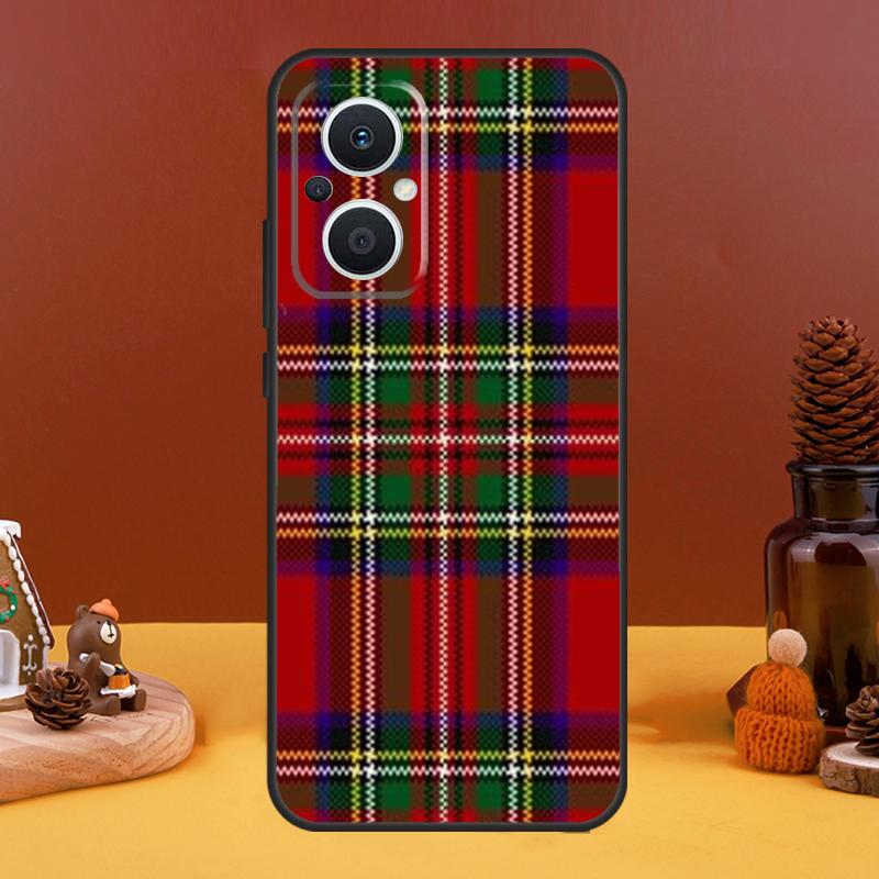 Clan Stewart Tartan Plaid Pattern Case For OPPO Reno 10 Pro 11 F 4 6 7 8 5 Lite 4Z 5Z 8T OPPO Find X6 Pro X5 X2 X3 Lite Cover