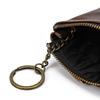 Genuine Leather Zipper Coin Wallet Men Wowen Natural Leather Small Short Purse Card Holder Cash Clutch Wallets Key Ring