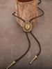 1pc Retro Vintage Copper/Silver Unisex Bolo Tie Necklace, Fashion Personalized Accessory Suitable For Daily Wear, Gift