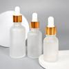 10/50/100ml Klare mattierte Glasflaschen Tropfflasche Lotionflasche Glas leere Flasche Wiederverwendbare Spenderflaschen
