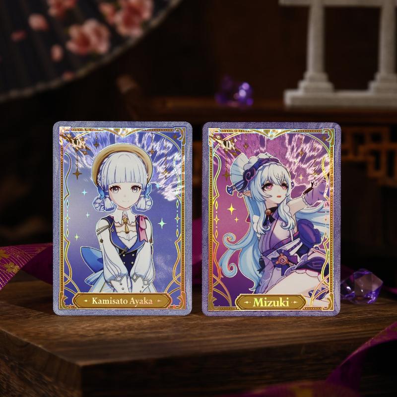 Offizielle Original Genshin Impact Karte „Fließendes Licht“ Reisenden-Serie Spiel-Peripherie Sammlungs-Spielkarte Exquisites Geburtstagsgeschenk