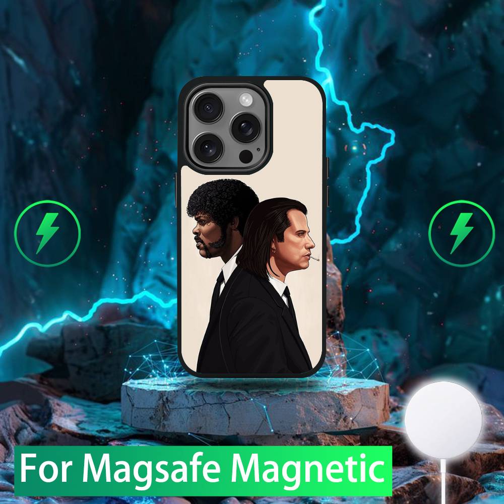 

Film P-Pulp Fiction Phone Case For iPhone 16,15,14,13,12,11,Pro,Max,Plus,Mini,SE New Magsafe Magnetic Wireless Charging iPhone11PRO