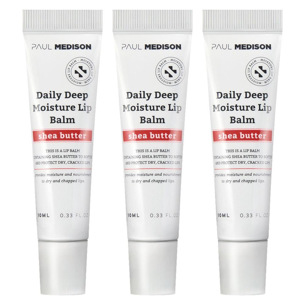 Paul Medison Daily Deep Moisture Shea Butter Lip Balm 3pcs