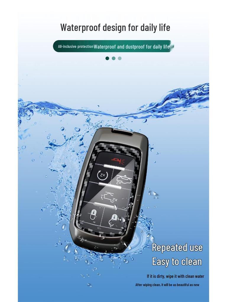 Full-Cover Key Shell for Dodge Journey, RAM 1500/2500/3000, Chrysler