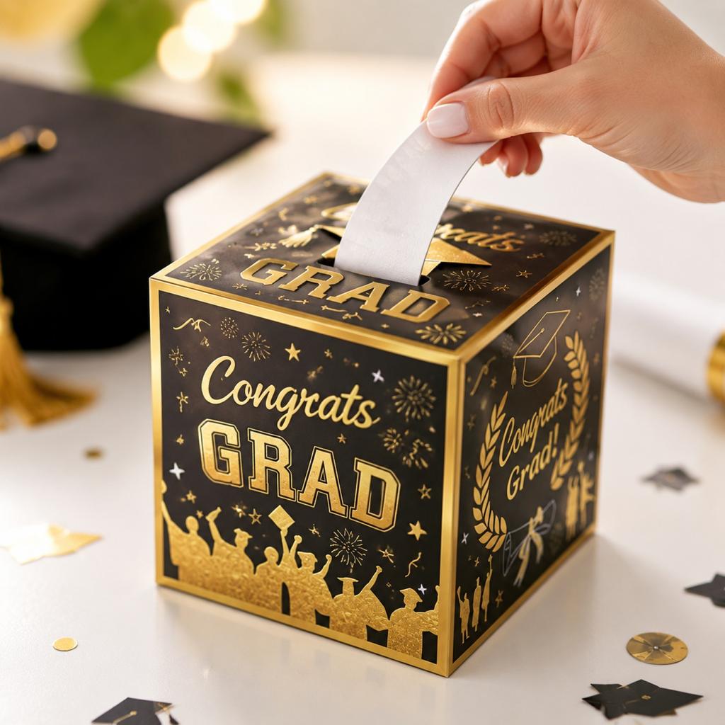 Graduation Party Pull Box, Pull Tab Surprise Gift Box, Fun Party Gift, 1 Pack