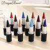 12 Colors Colorful Eyeliner Long-Lasting Waterproof Smudge-Proof In Black White Blue Purple Green Versatile for Lip Liner & Eye Makeup