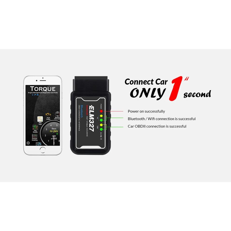ELM327 V1.5 PIC18F25K80 lustas Dviguba plokštė WIFI/BT OBD2 kodo skaitytuvas ELM327 OBDII diagnostikos įrankis Android/IOS telefonui PK ICAR 2