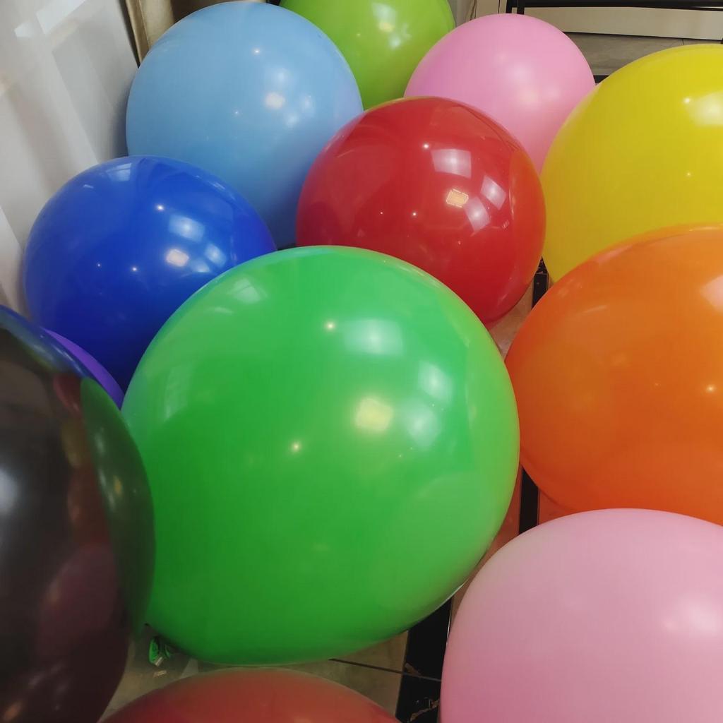 18-Inch Thick Transparent Latex Balloon for Weddings & Parties
