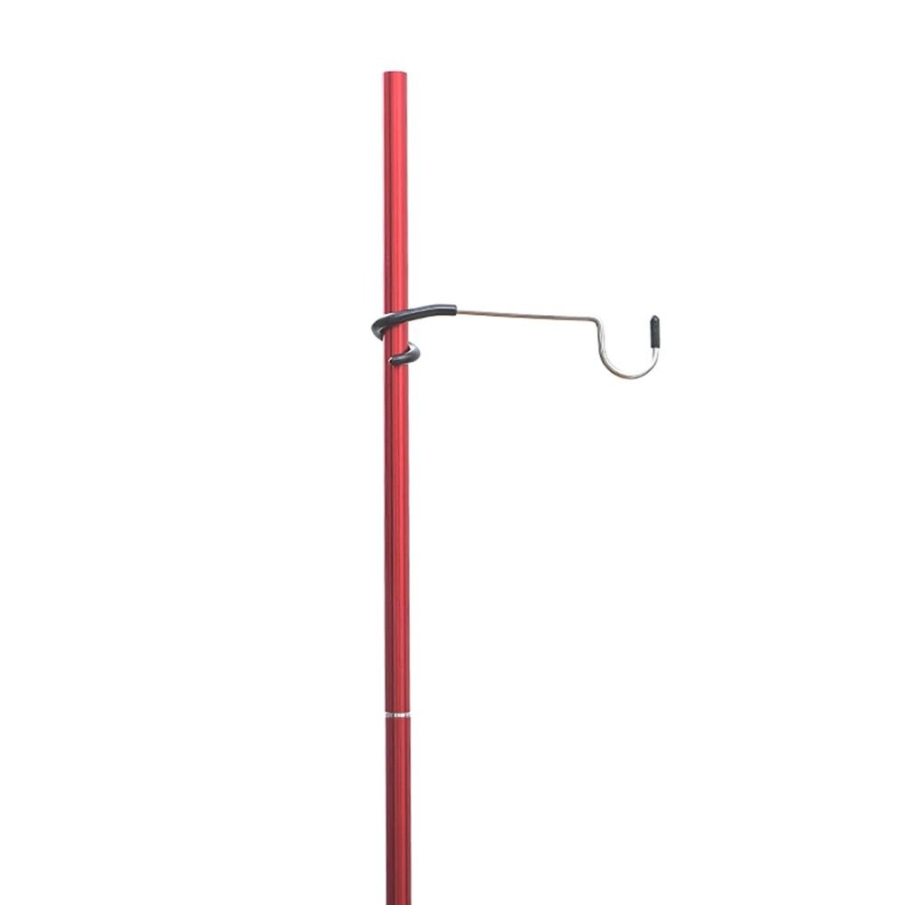 4Pcs New Stainless Steel Pole Mount Hooks Black Portable Light Stand Holder Hook Fishing Lantern Hanger Tent Pole Lamp