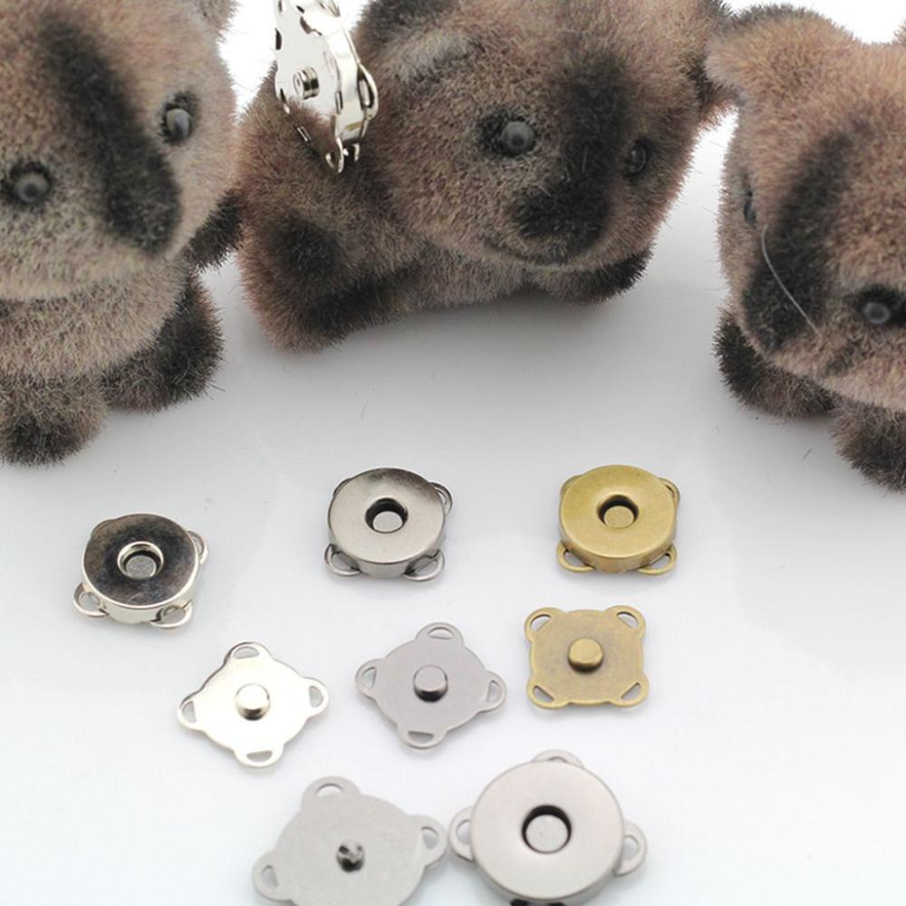 Sets/lot 10mm-18mm Plum Shape Craft Sewing Metal Adsorption Buckle Snaps Buttons DIY Accessories