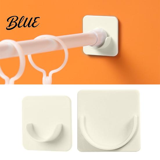 Secure Bond Shower Load-bearing Wall with Strong Holder 4Pcs Curtain Rod Adhesive Waterproof Mount Easy