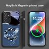 Handsome Pink Phoenix For Samsung S25 S25 Edge S25Ultra S8 9 10 20 S21 Pro S22 Plus S23 FE S24 Ultra Magsafe Glass Phone Case
