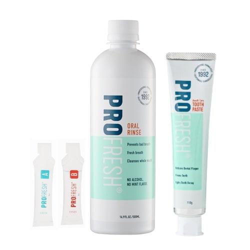 ProFresh Oral Rinse and Paste Set, Mouthwash, Bad Breath Care, Breath Care