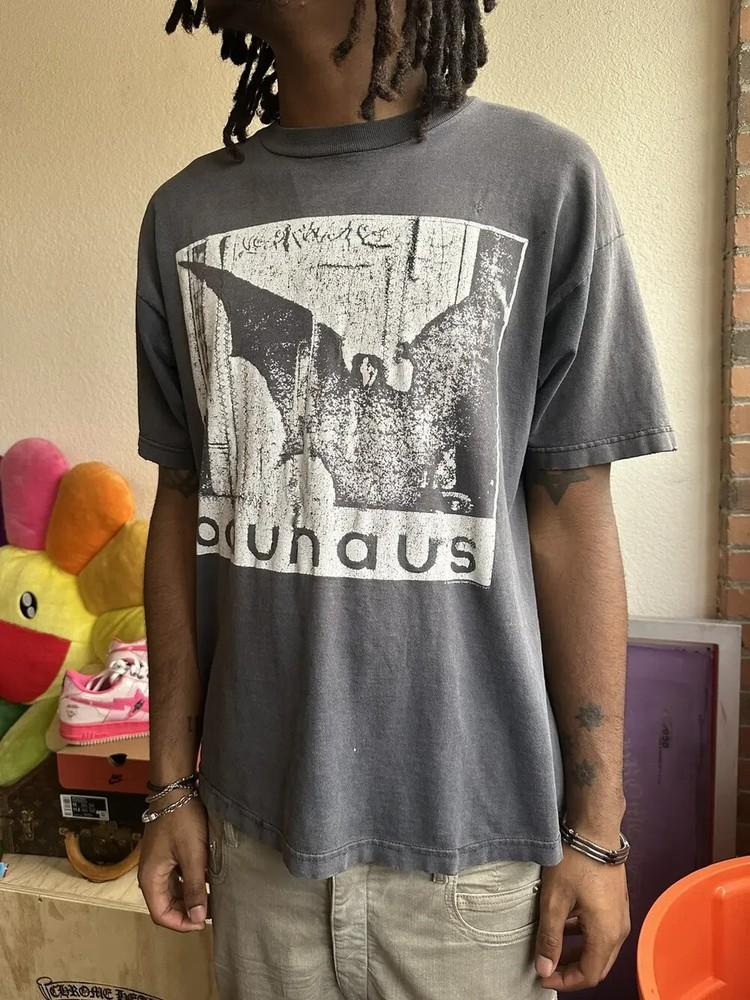 

Vintage 90s BauHaus Band Tee Chacoal Color reprint Shirt AN49755 Unisex T-Shirt M
