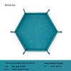 Hexagonal Velvet Foldable Dice Storage Tray