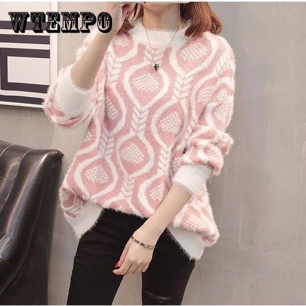 

Модный женский теплый свитер с высоким воротником, джемпер, женские свитера, пуловеры, вязаный свитер