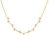 Wind Stainless Steel Round Snake Chain Necklace Ladies Luxury Shiny Zircon Collarbone Chain Nc-2383