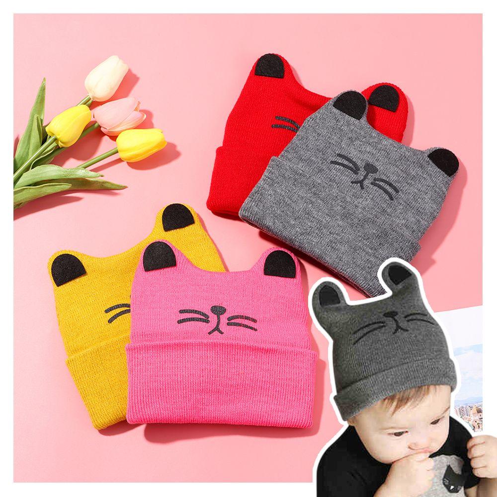 Cat Ear Cartoon Autumn Winter Warm Ladies Cap Warmer Bonnet Baby Hat Knitted Hat Beanie Cap