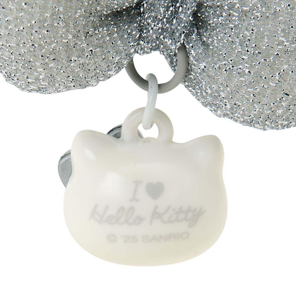 Sanrio Ribbon Key Chain (I Love Hello Kitty) Kitty Silver 422274 Model