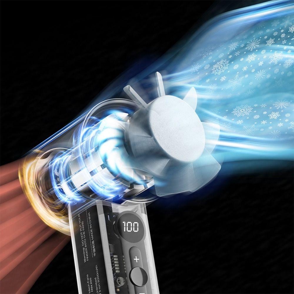 Semiconductor Refrigeration High-speed Electric Fan USB Rechargeable Outdoor Small Fan  Outdoor