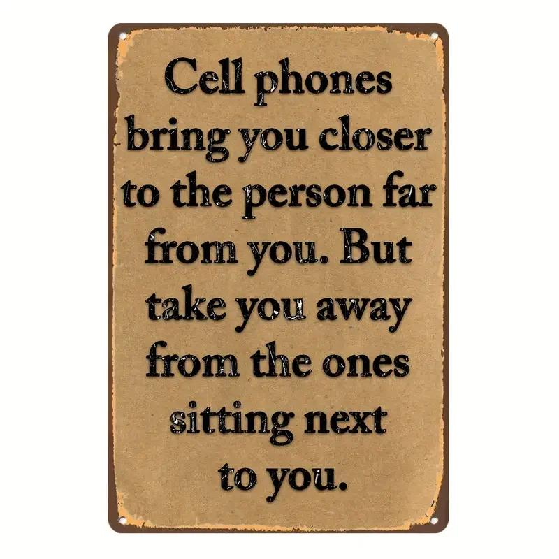 Humorous Satirical Phrases Aluminum Sign Vintage Metal Sign For Home, Cafe Bar Club, Garage, Spaces LivingRoom Wall Decor