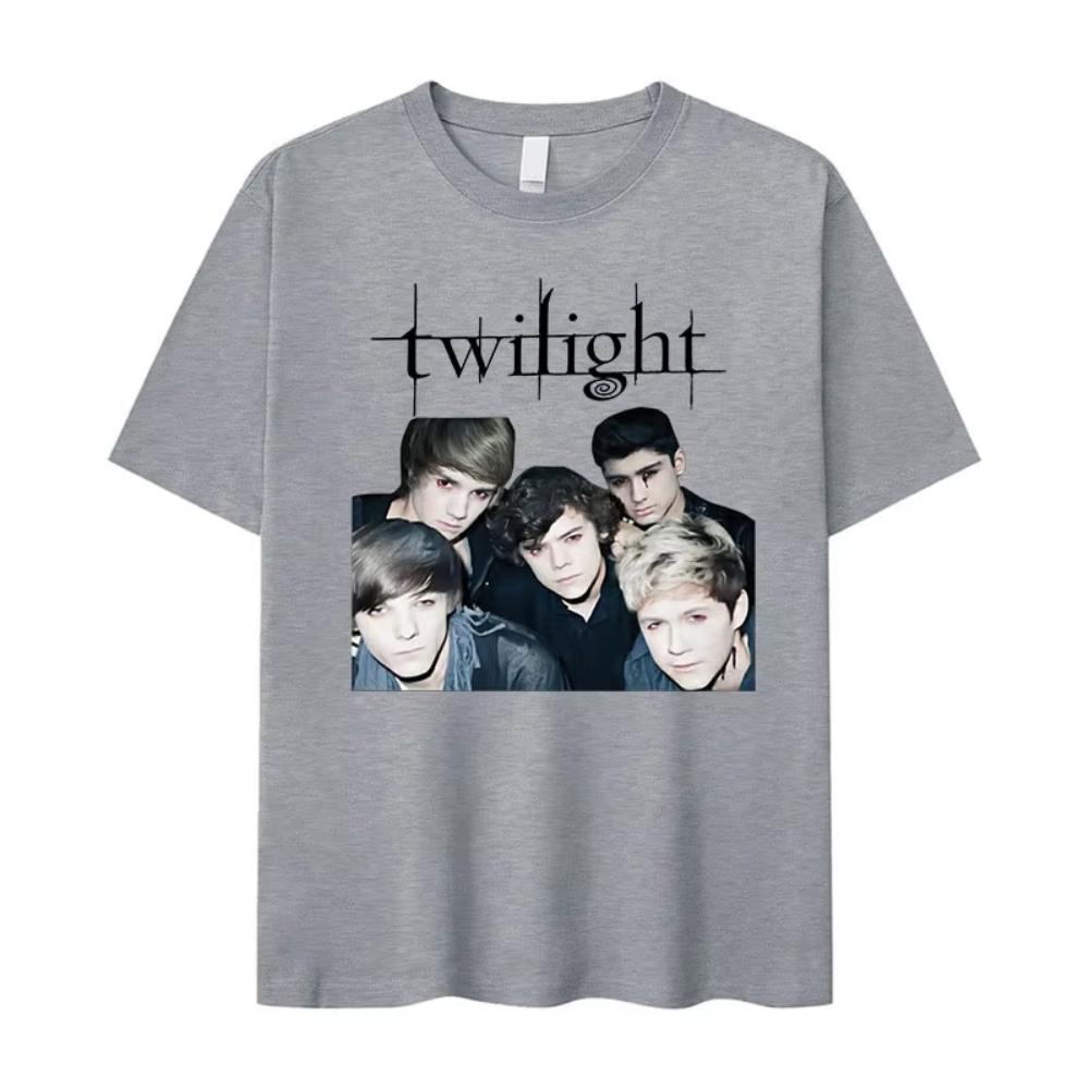 Twilight Film Edward Cullen Grafik T-Shirts Herren Mode Baumwolle Kurzarm T-Shirt Damen Retro Oversized T-Shirt Streetwear